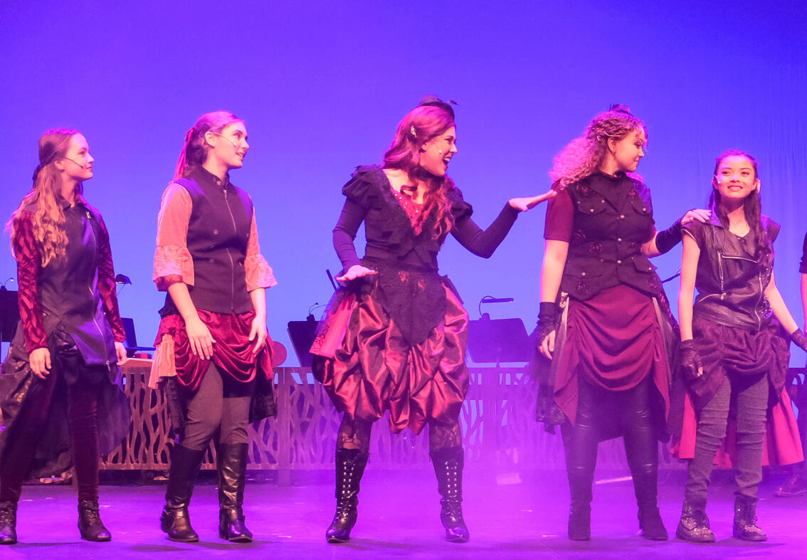 Katrina Van Tassel (Amy Hypnarowski) in The Legend of Sleepy Hollow, Oceanside Theater Company 2024