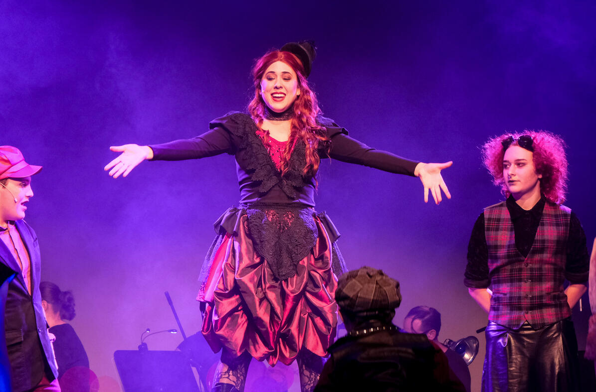 Katrina Van Tassel (Amy Hypnarowski) in The Legend of Sleepy Hollow, Oceanside Theater Company 2024